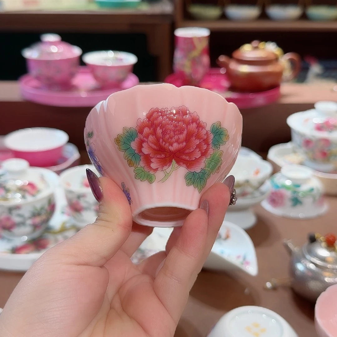 珐琅彩主人杯茶具套装