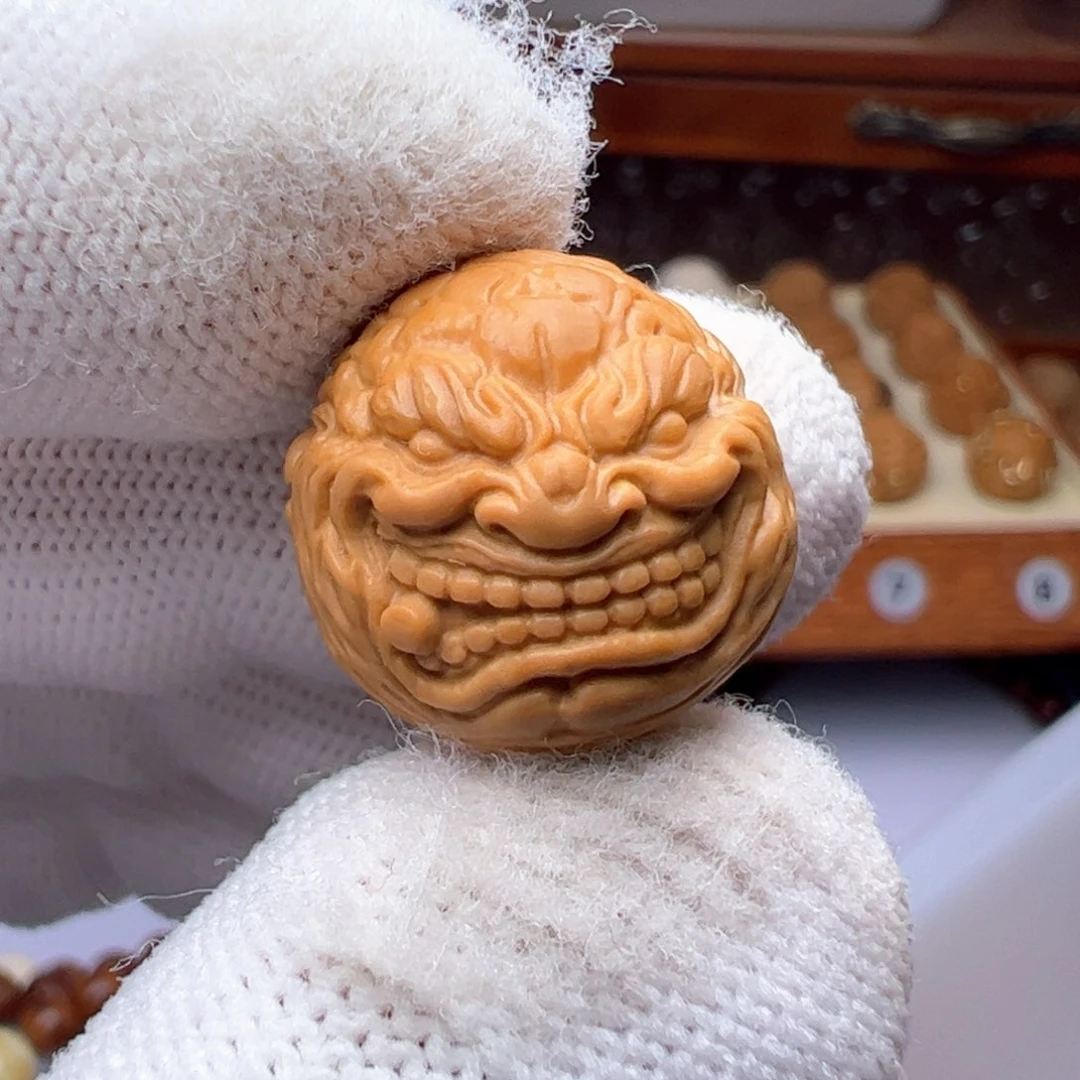 猴头核桃吊坠精工新火焰纹烟鬼17.18