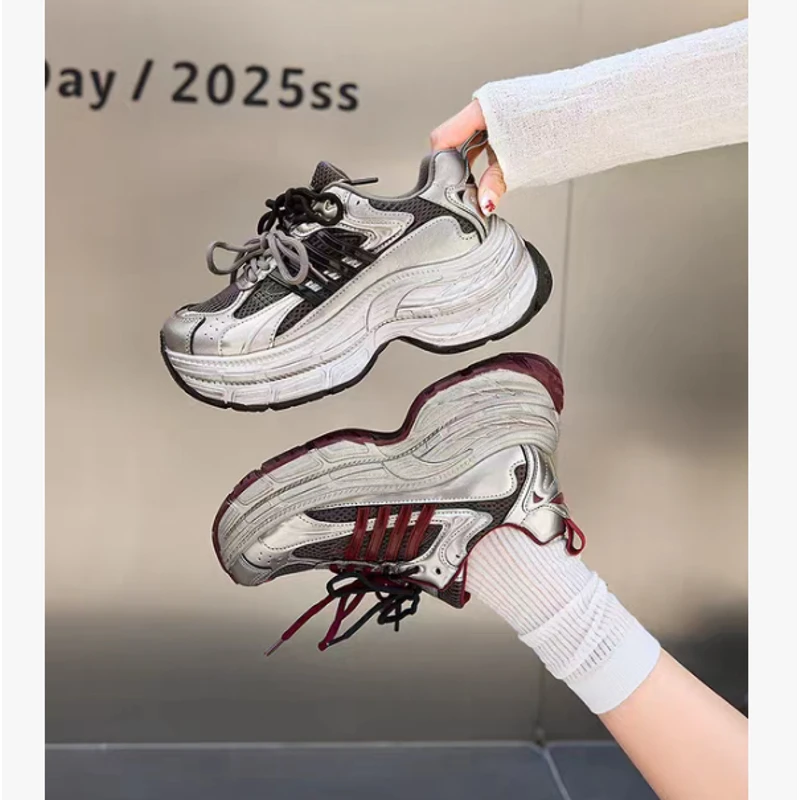 【新疆包邮】25年新款厚底百搭秋季新款运动老爹鞋C2107