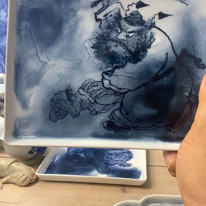瓷片豹*景德镇陶瓷艺术