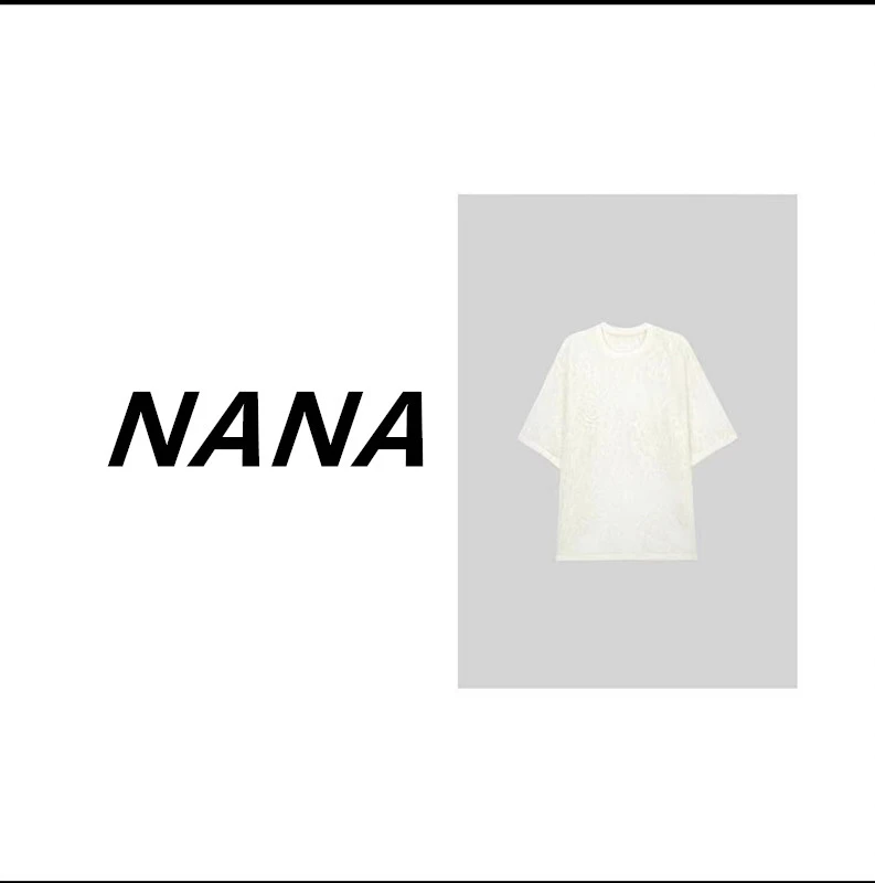 【NANA】圆领镂空钩花蕾丝短袖MQJ2290