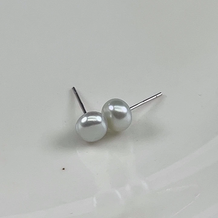 淡水珍珠银S925镶嵌项链