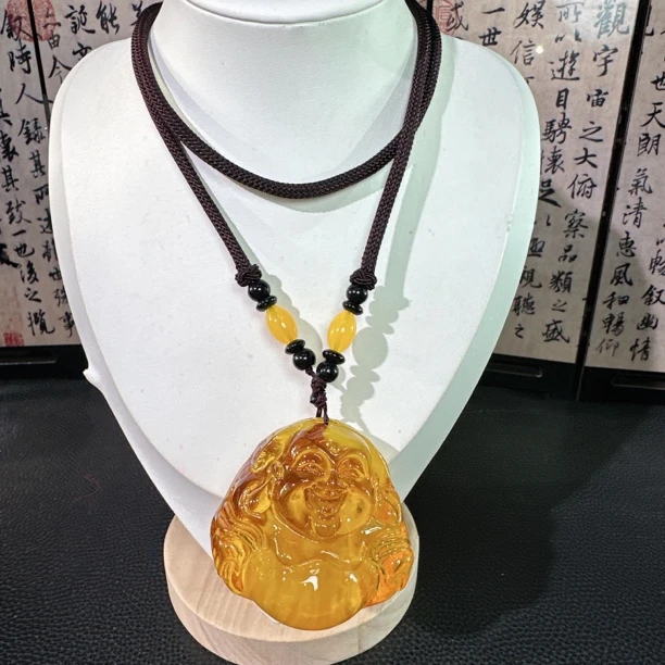 【亮黄佛公项链54M】时尚百搭男女同款项链