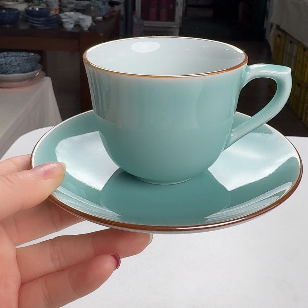 瓷大秀窑咖啡杯碟150毫升