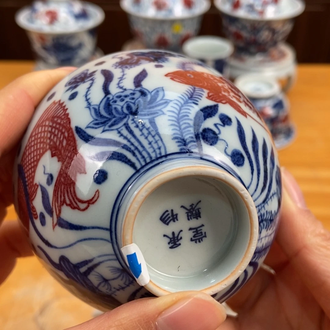 手绘现代茶具非古董