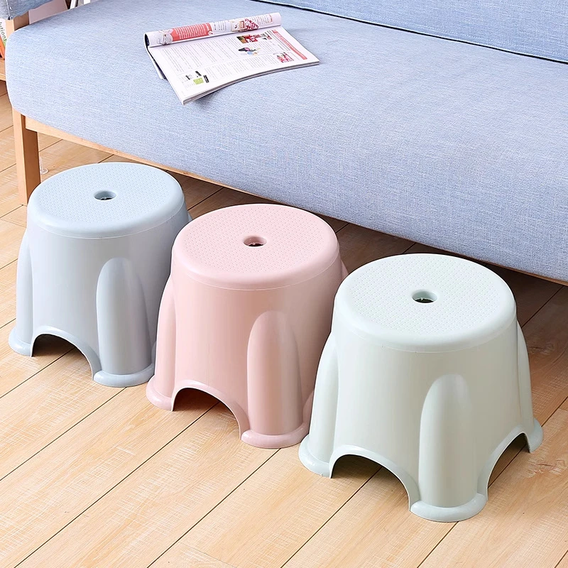 塑料凳子家用加厚熟胶儿童矮凳时尚小板凳浴室茶几换鞋凳椅子圆凳