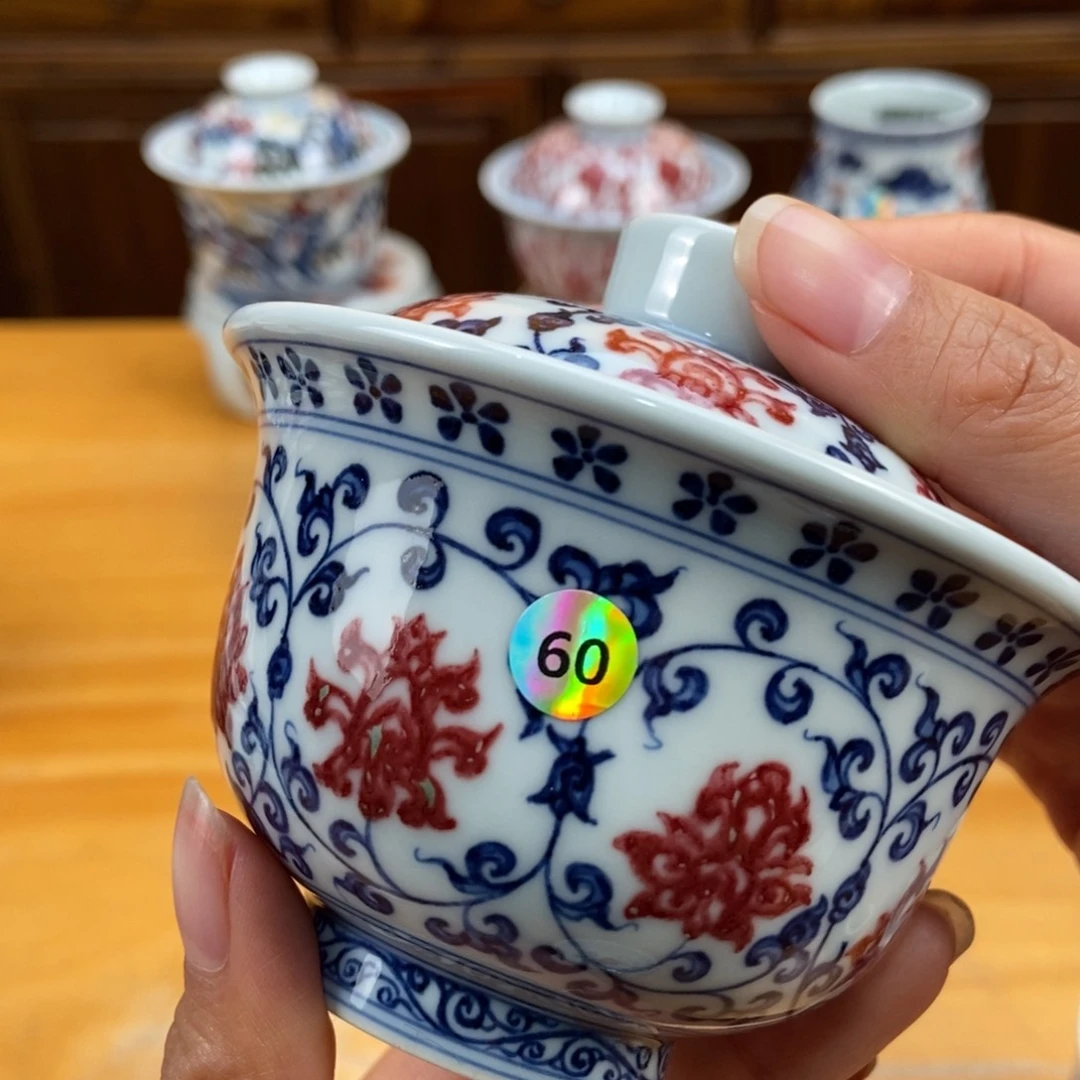 手绘现代茶具非古董