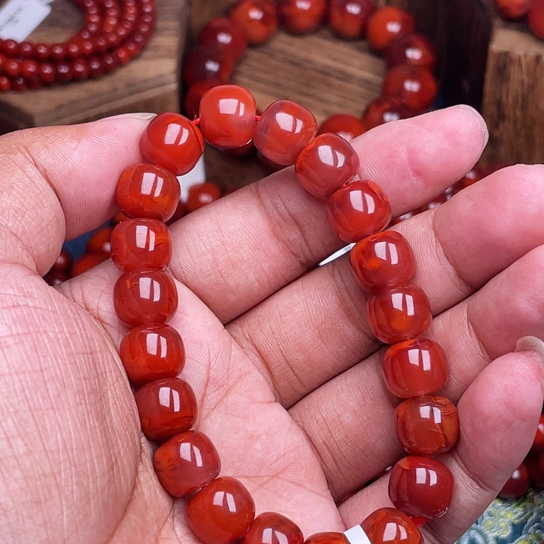 南红玛瑙未镶嵌手链南红瓦西卡11老型