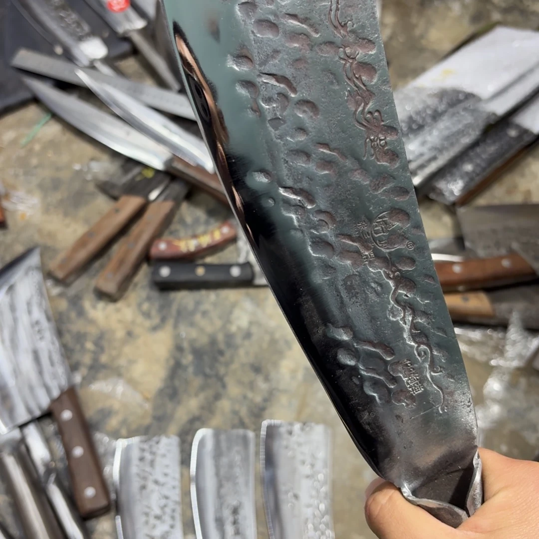 高碳锰钢云南阿老表手工锻打刀