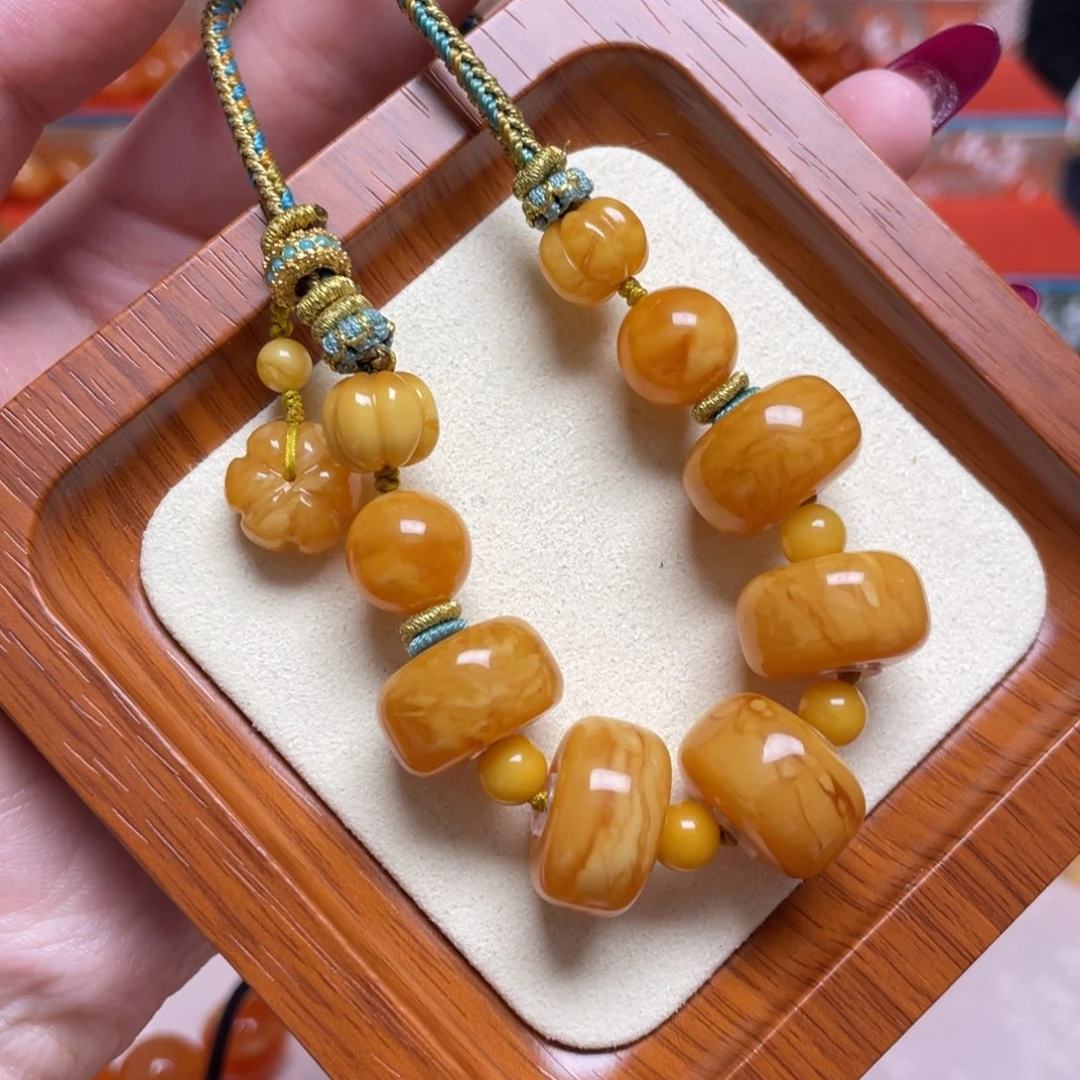 蜜蜡颈饰未镶嵌项链