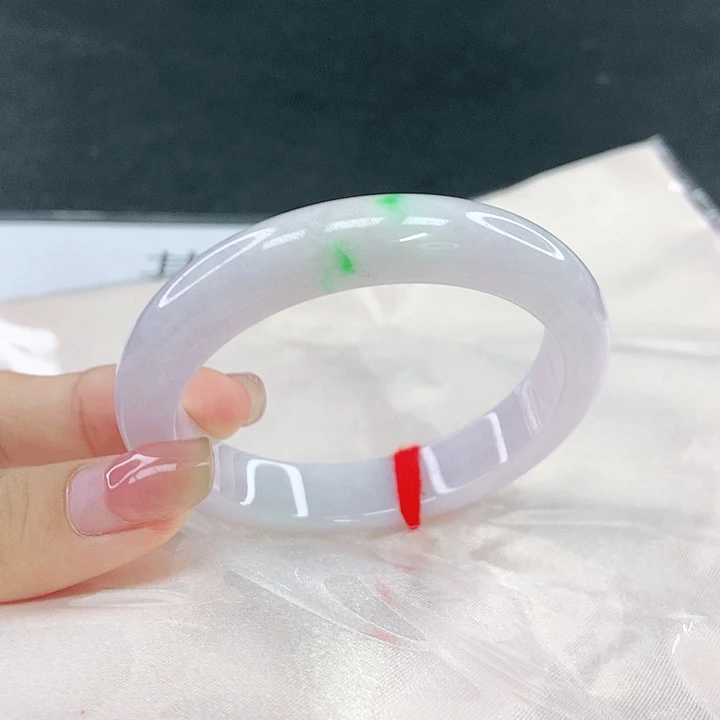 翡翠未镶嵌手镯圈54，04174