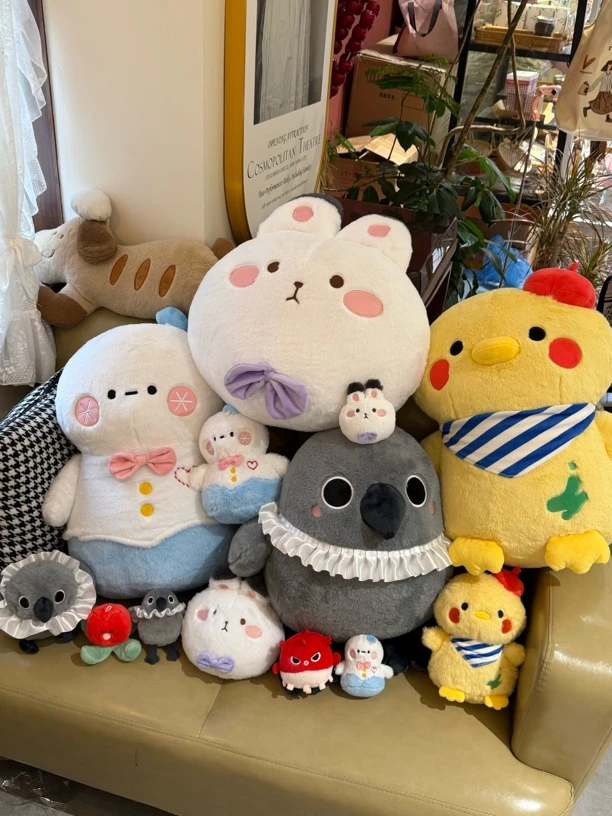 小雪人兔球球好气鸦涂鸦叽玩偶抱枕20cm50cm