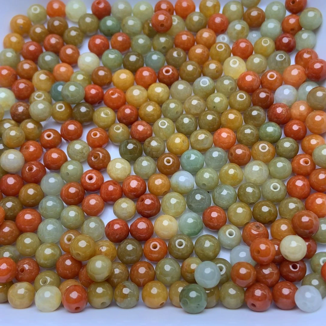 未镶嵌手链翡翠卡5.8鸳鸯珠30个