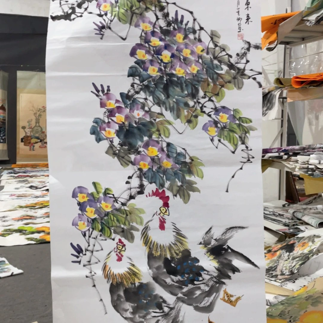 国画国画作品画心一张