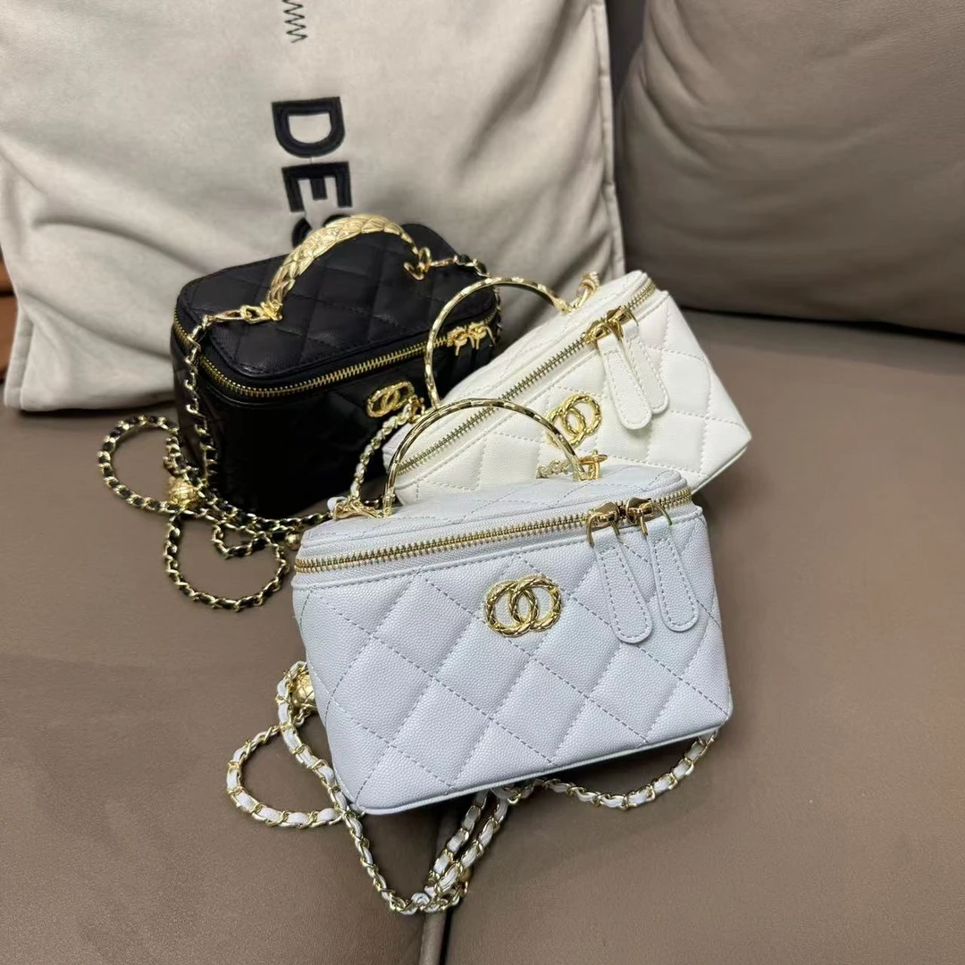 25s 盒子包（coco手柄） 鱼子酱新款女包单肩斜挎百搭时尚女包807-1