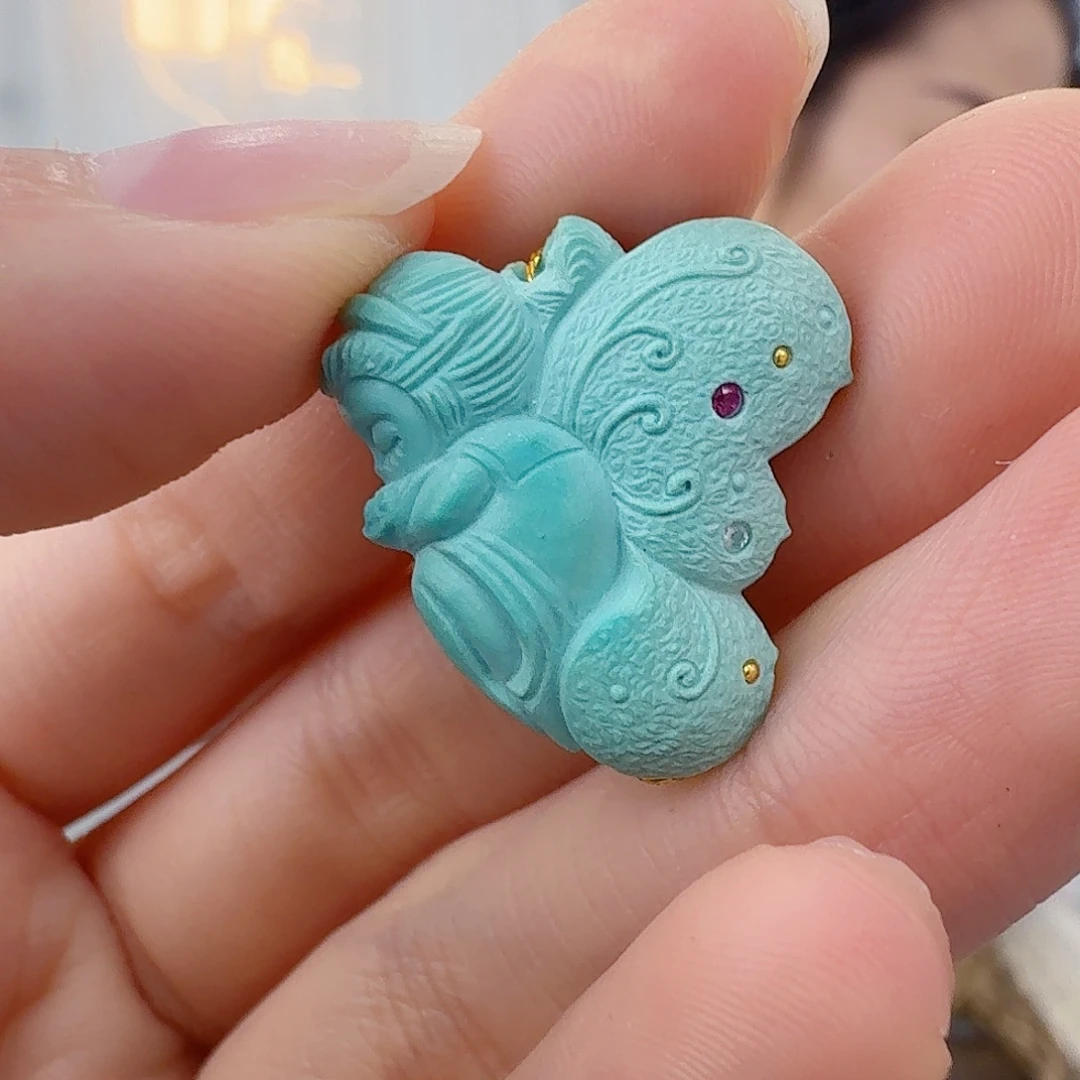 绿松石未镶嵌珠宝半成品