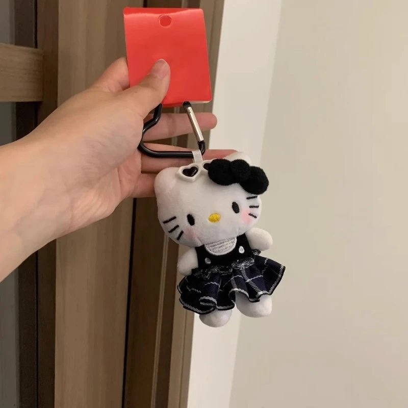黑色裙子kitty猫包包挂件钥匙扣挂饰女生书包包挂饰公仔毛绒玩偶