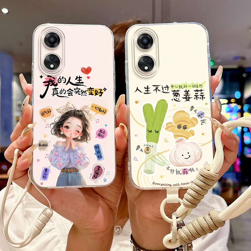 适用oppoA58手机壳A58x男女PHJ110透明可爱硅胶新款卡通防摔软壳