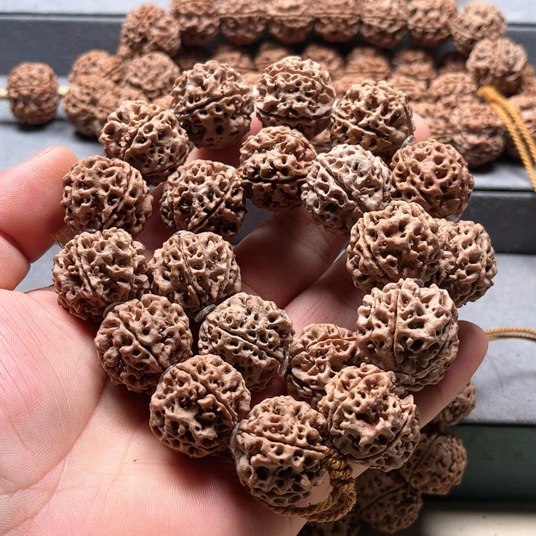 金刚菩提手串23大漏空五星双龙