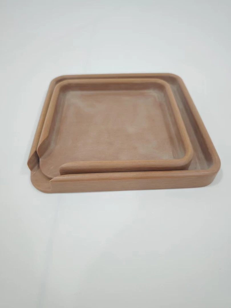 高端圆形电木分茶器家用茶盘日式日式干泡盘大号茶道茶道茶道手工