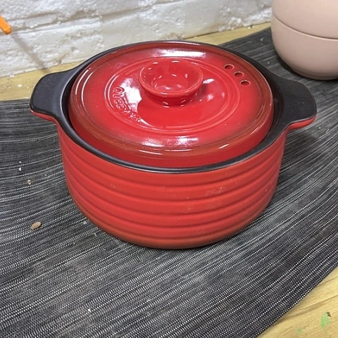 微瑕，明火，口径16厘米，高度8小号，红色，1L