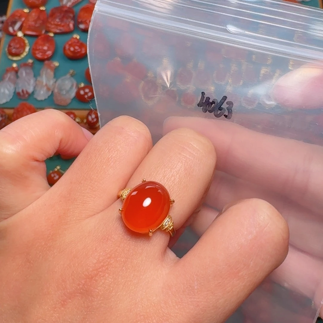 南红玛瑙南红银S925镶嵌