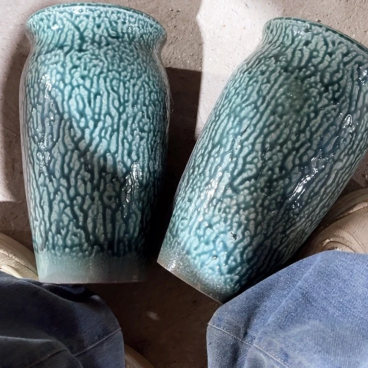 紫砂花盆口径14高度26两只正品