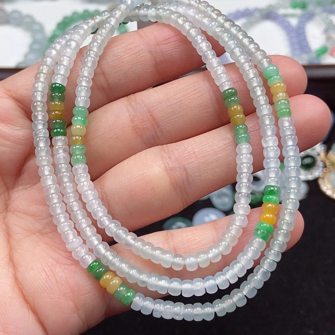 翡翠未镶嵌手串卡4