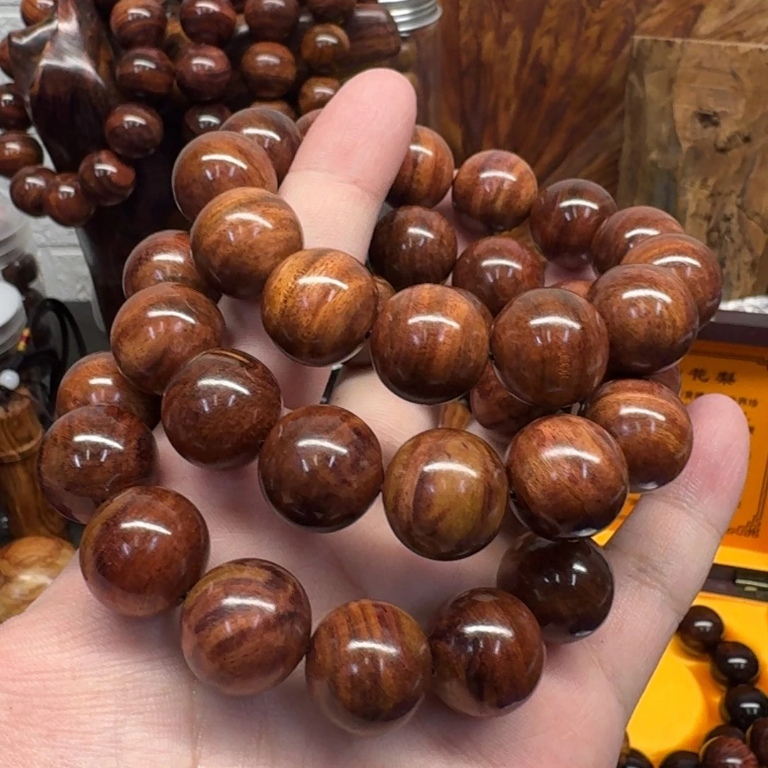 黄花梨/降香黄檀手串/手链1.8规格油梨海黄手串