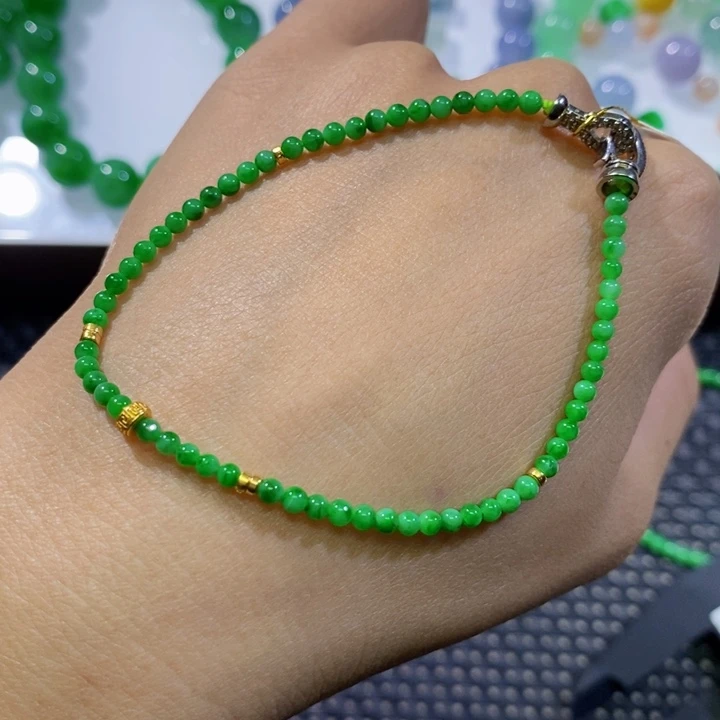 L***e翡翠散珠天然缅甸翡翠