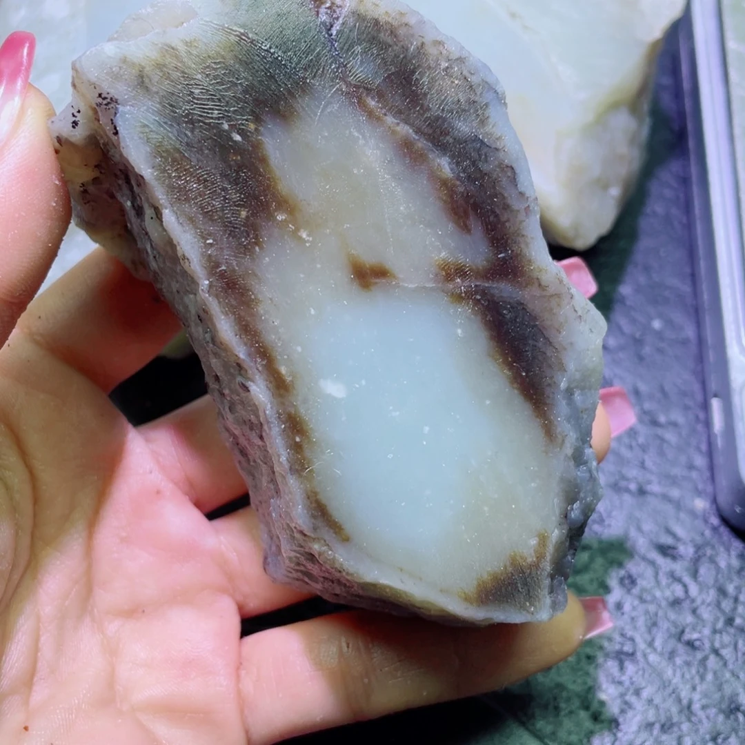 冰***峰和田玉未镶嵌珠宝半成品