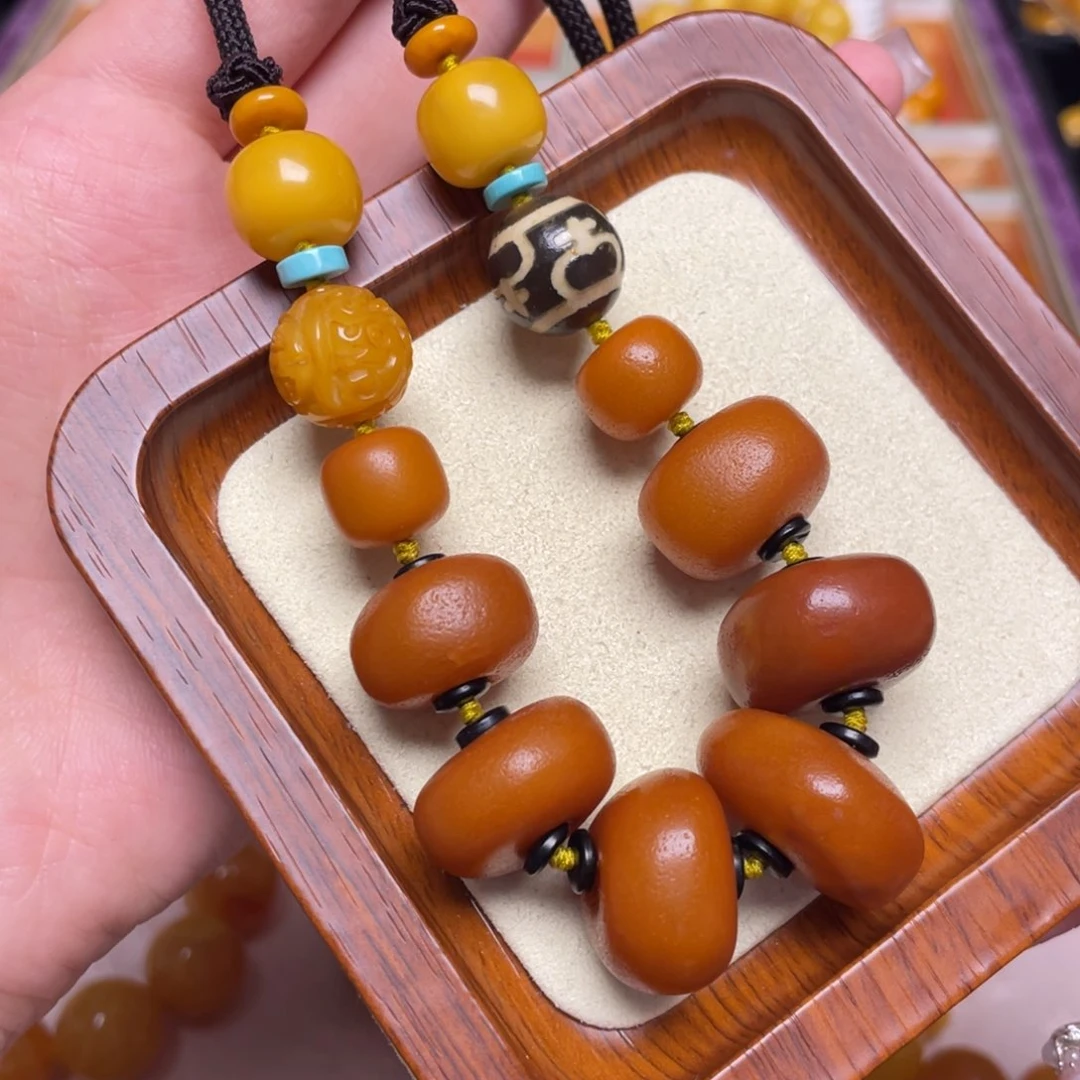 未镶嵌蜜蜡颈饰项链