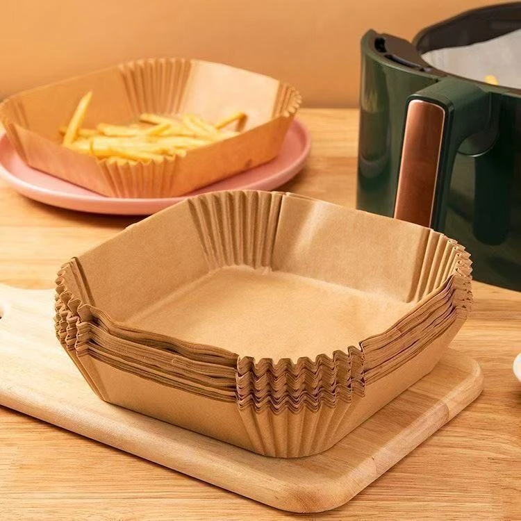 空气炸锅专用纸家用吸油纸盘垫食物烤箱烘焙硅油纸锡纸烧烤工具盘