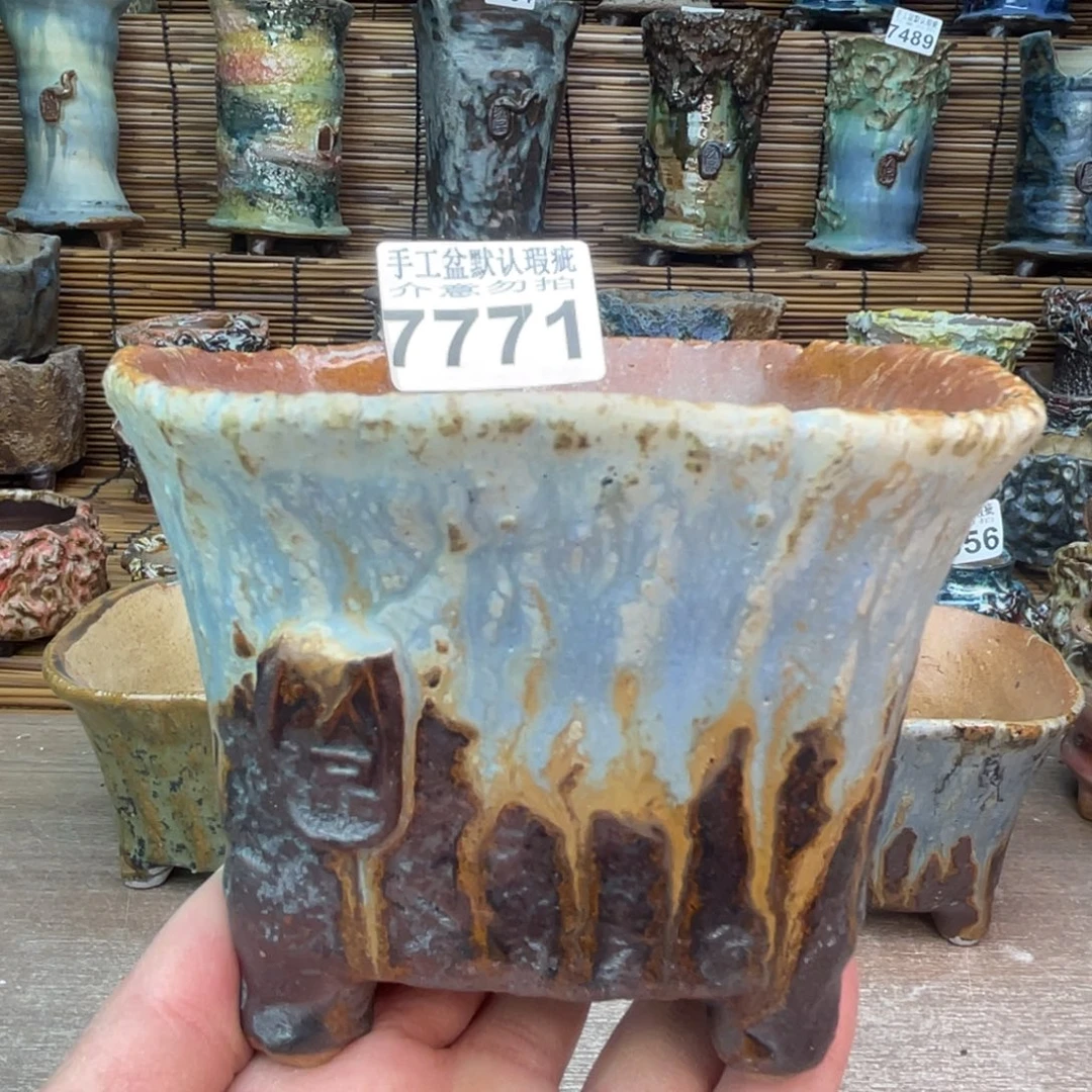 手工花盆默认瑕疵完美者勿拍