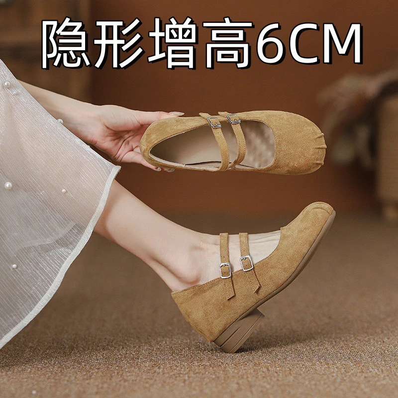 轻奢鞋子女款网红款百搭小众鞋子小皮鞋玛丽珍鞋女款爆款2025新款