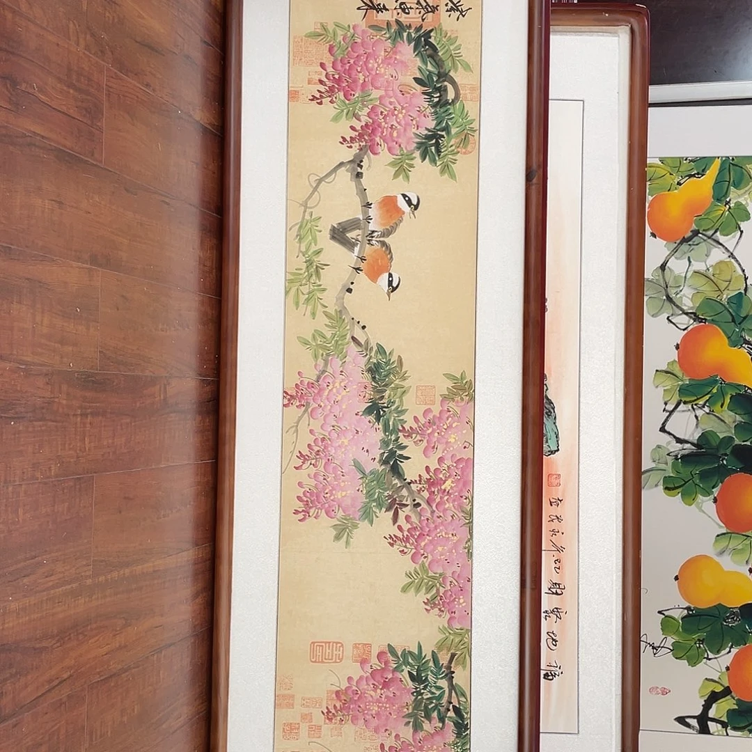 国画带框尺寸48*163厘米