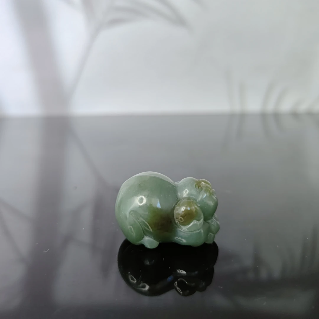 J和田玉福猪吊坠0461