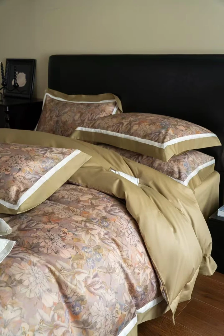 全棉数码印花100s四件套婉秋 标准/加大