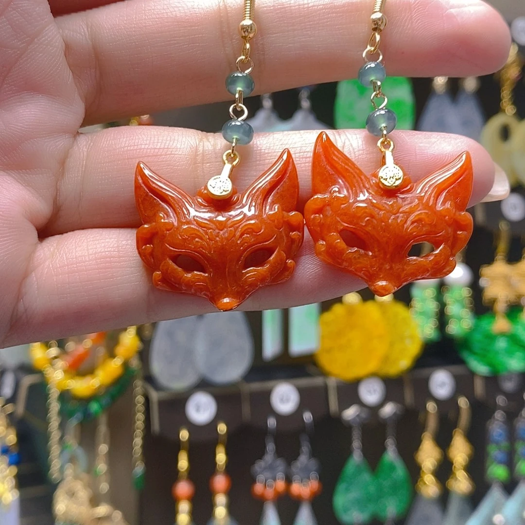 未镶嵌翡翠耳饰翡翠