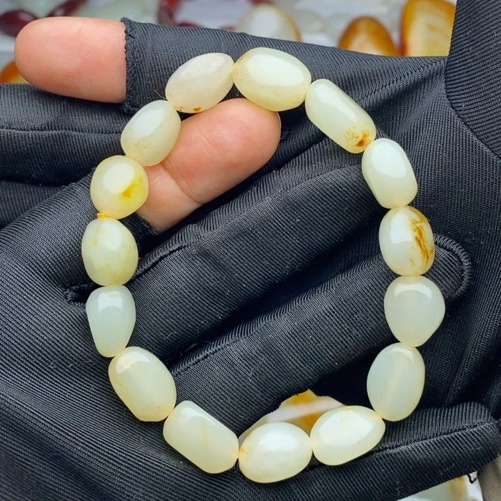 和田玉未镶嵌手链