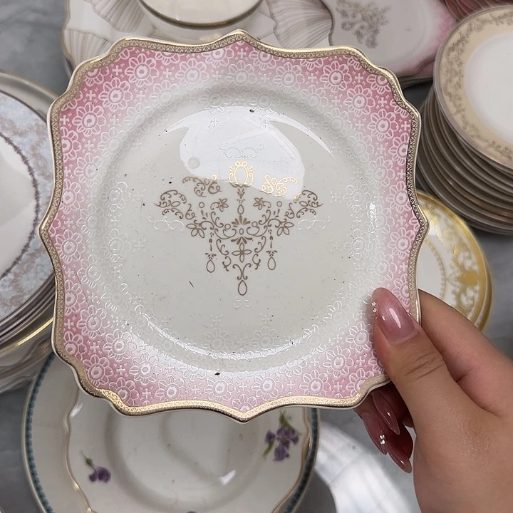 y***e瓷5.5英寸方形吐骨碟5个