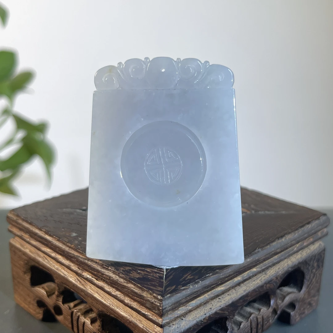 JTA29-92 天然缅甸A货翡翠 仿古牌