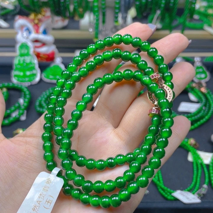 翡翠未镶嵌颈饰项链6