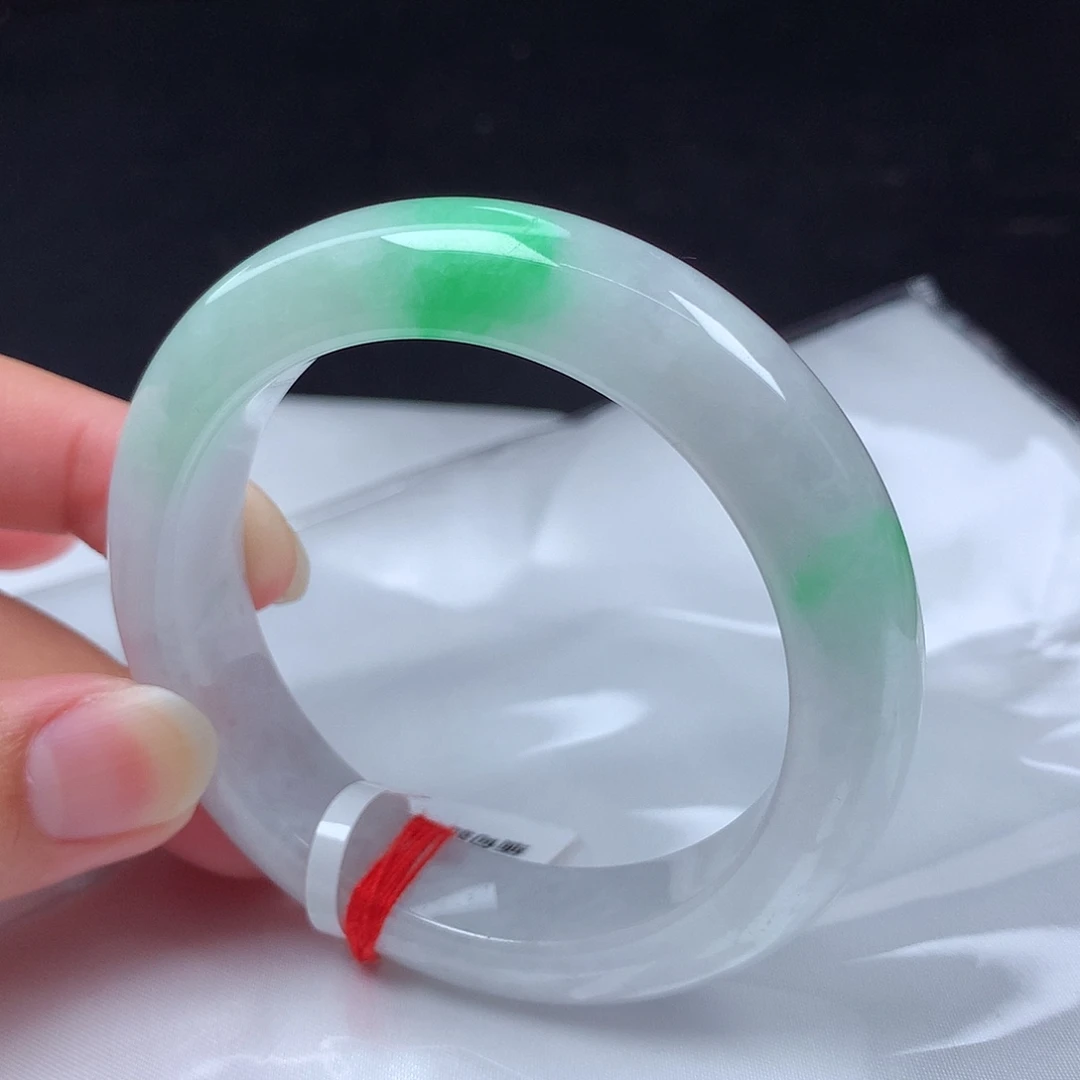 翡翠手镯未镶嵌54圈48小时鉴赏y2291