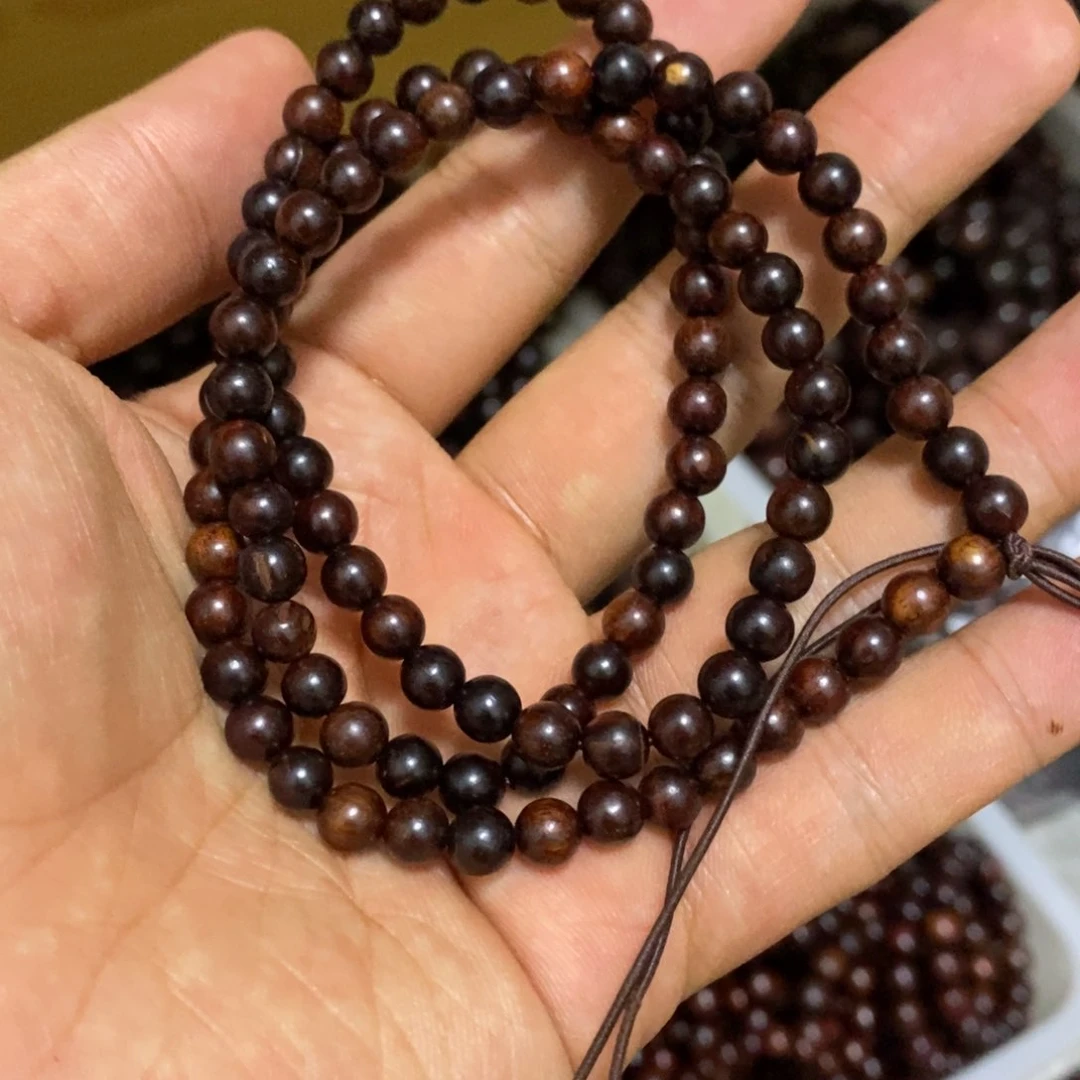 檀香紫檀（小叶紫檀）手串/手链瑕疵串 没有三通佛塔