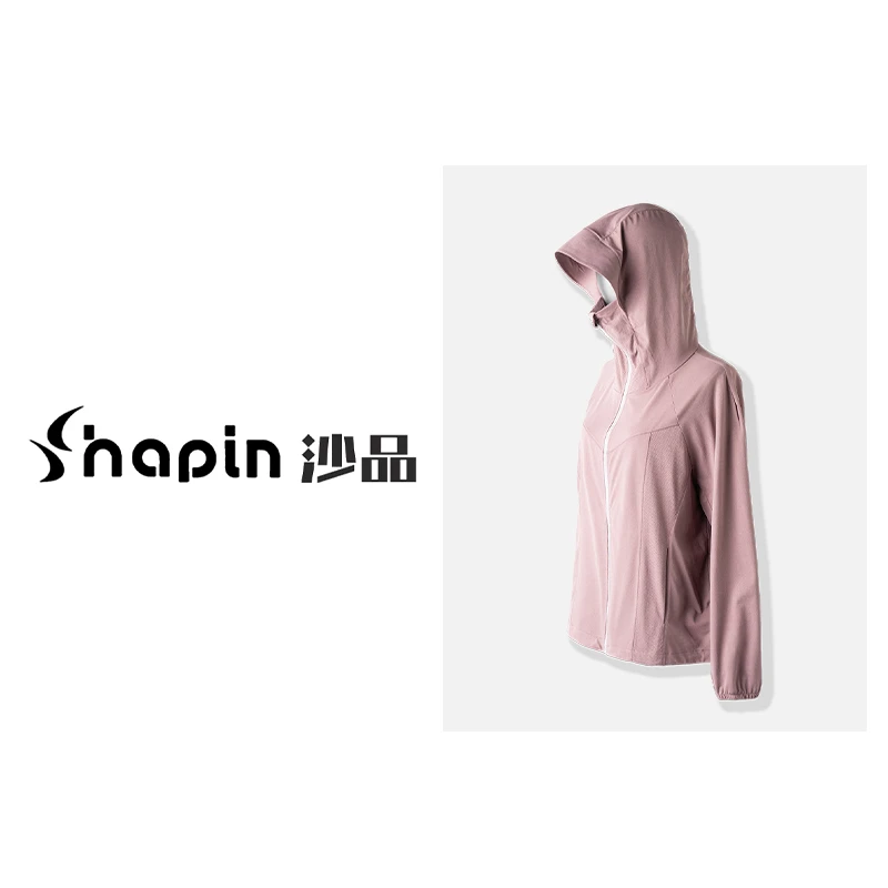 透气拼接网眼大帽檐防晒衣曲线分割拼接显瘦外套LCM71201