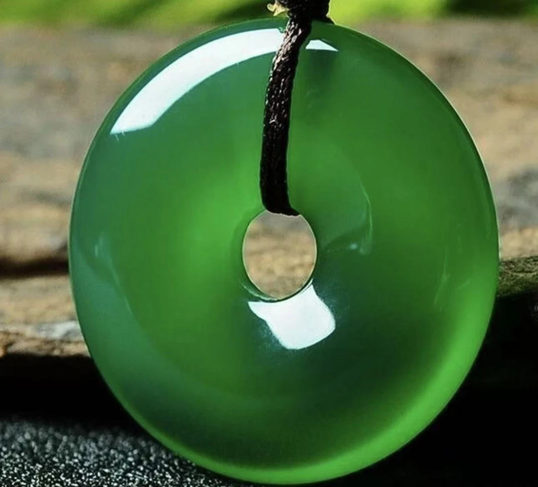 YS350  深绿平安扣