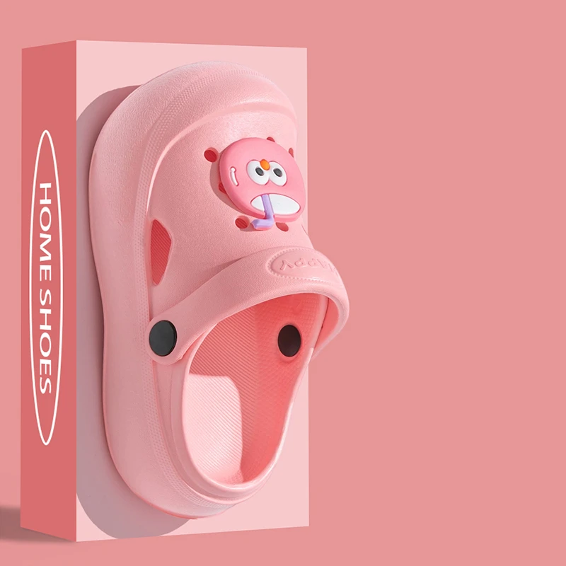 EVA新款儿童拖鞋夏季室内卡通防滑软底男童女童洞洞宝宝小孩包头