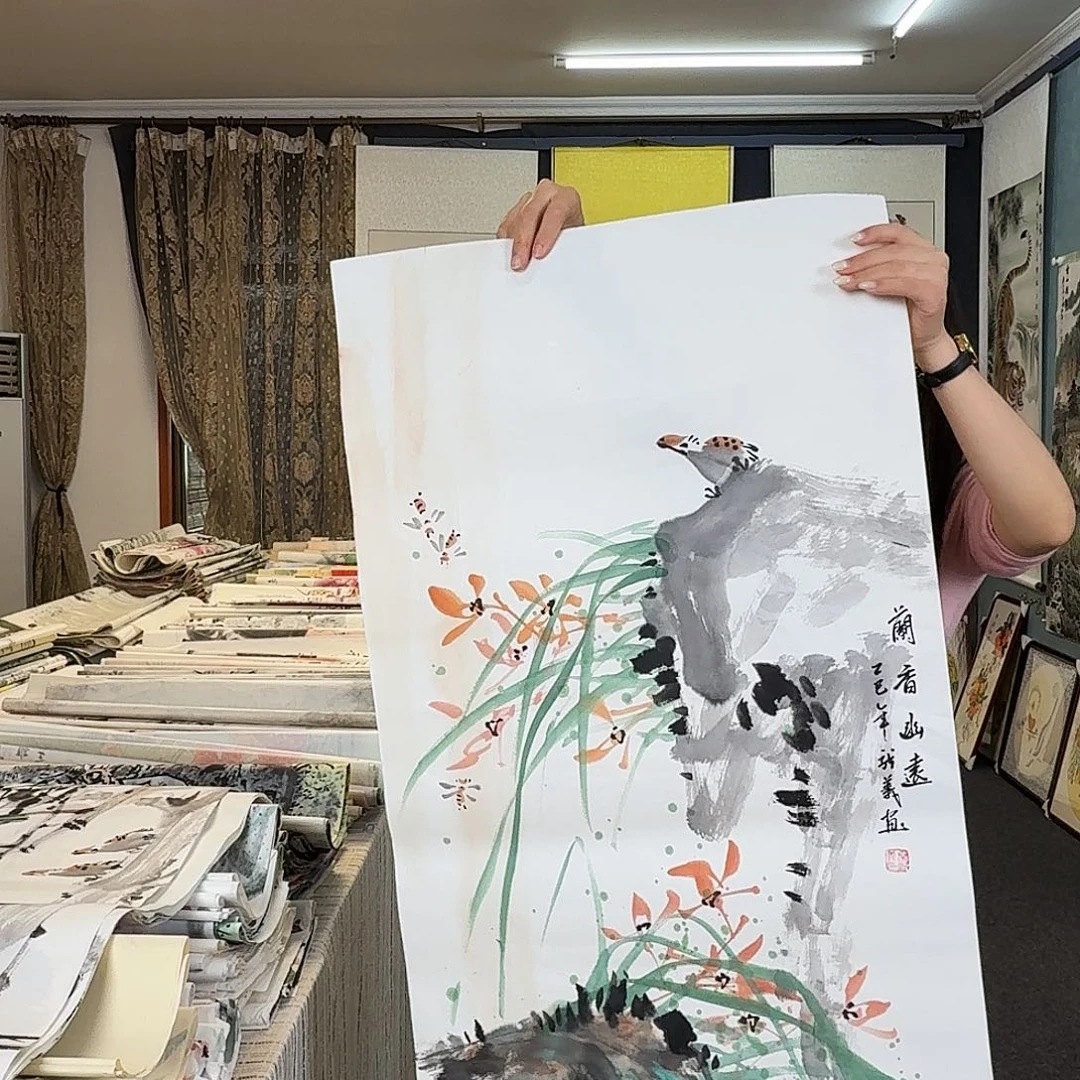 纯手绘国画年画作品