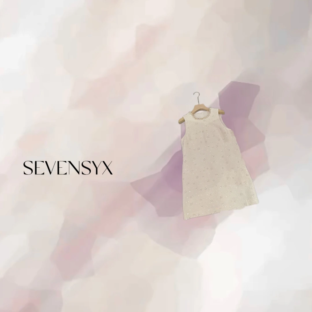 【海贝小白裙】深圳欧货 原创 小香风 显白显瘦 气质款 无袖 连衣裙